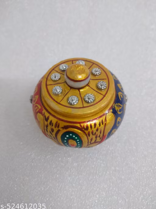 Kumkum Box / Sindoor Dani / Sindoor Box / Kumkum Holder Decorative Showpiece - 2Inch