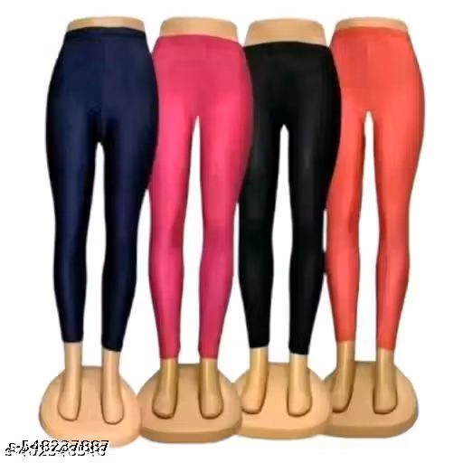 Women's Stretchable Ankle Length Leggings | High Waist Slim Fit Solid Color Pants for Gym, Yoga & Daily Wear