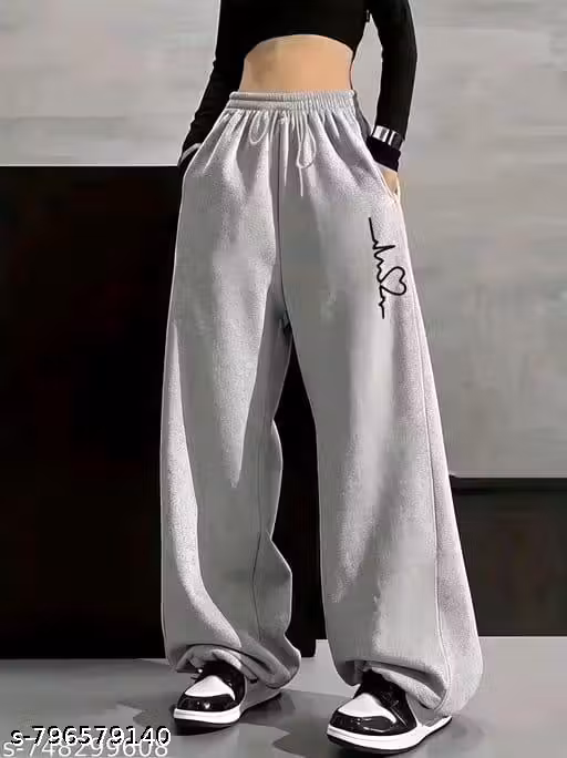 stylish and trendy women pant wide leg Baggy Trouser