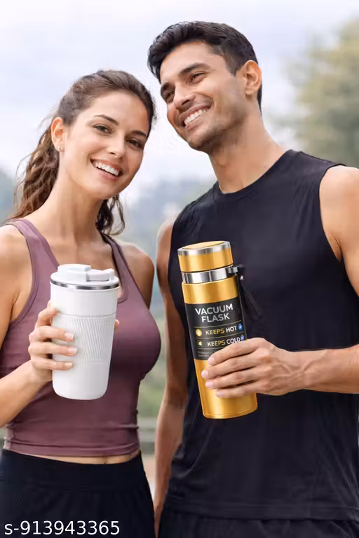 Premium Flask & Travel Mug Combo – 800ml Bottle + 380ml Tumbler
