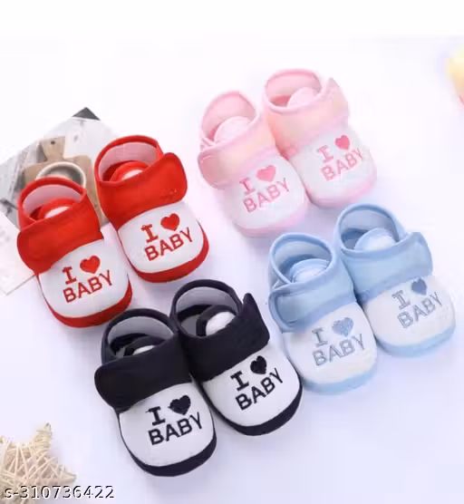 Kids Choice Baby Shoes for Boy's and Girl's Canvas with Anti-Slip Sole Combo of 4 Pair