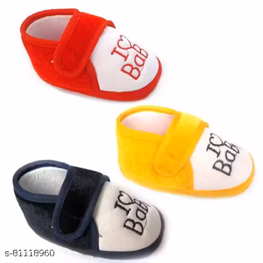Kids Choice Baby Shoes for Boy's and Girl's Canvas Shoes with Anti-Slip Sole (3-12 Months) - Combo of 3