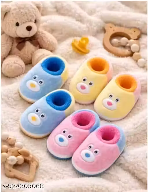 Soft Baby Booties for Newborns | Infant Shoes for 0-12 Months | Boys & Girls Combo of 3 pair