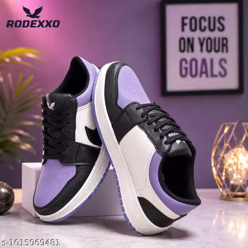 MENS DAILY WEAR GYM AND WALKING PURPLE SHOES