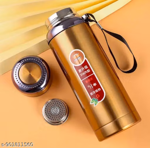 Multicolour Stainless Steel Water Bottle 800 ML | Hot & Cold Thermos Insulated Water Bottle | Leak Proof Lid, Rust Proof (कोई भी 1 कलर भेजा जाएगा)