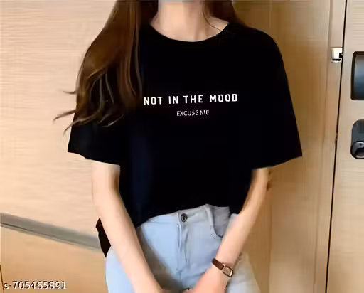 Women Oversize Tshirt, Black Tshirt, loose tshirt, Attitudes Tshirt For Women