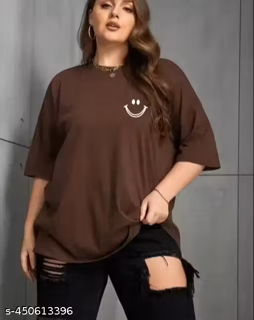 Stylish Printed Oversized Women's T-shirt