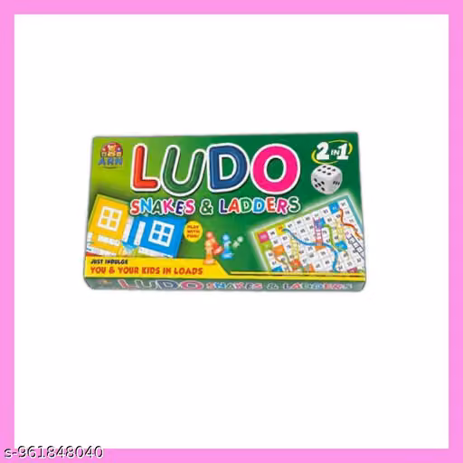 2 in 1 Premium Board Game Set | Ludo & Snakes Ladders Indoor Game