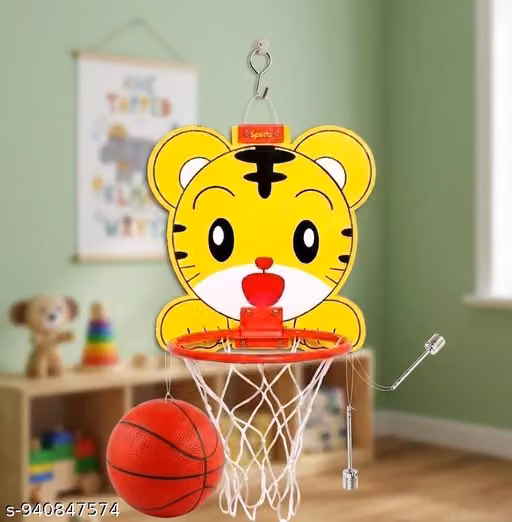 Kids Basketball Set with Ring & Ball | Indoor Outdoor Sports Toy