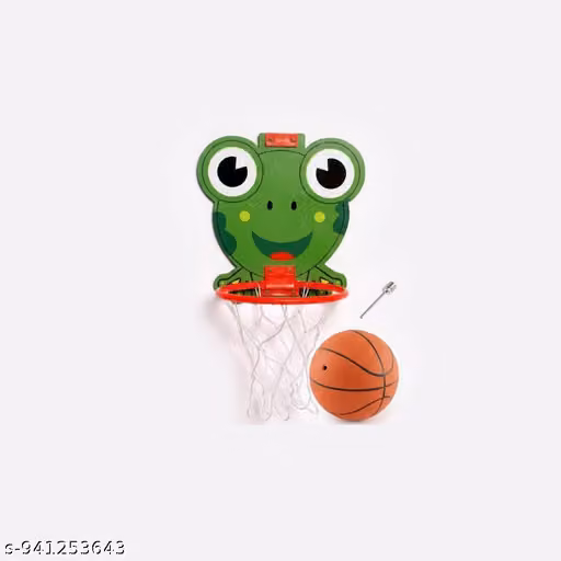 Frog Basketball Set for Kids | Mini Hanging Hoop Indoor Outdoor Game