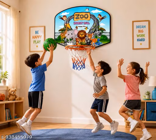 Zoo Theme Basketball Set for Kids | Indoor Outdoor Toy Basketball Game