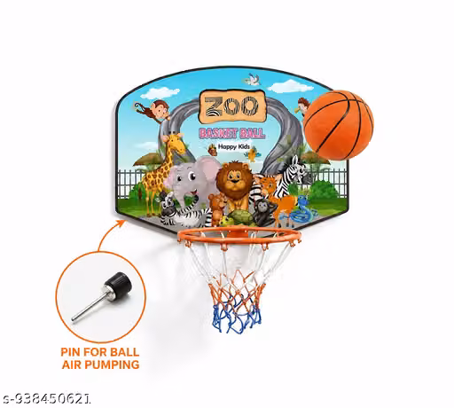 Premium Kids Basketball Set with Hoop & Ball | Indoor Outdoor Sports Game