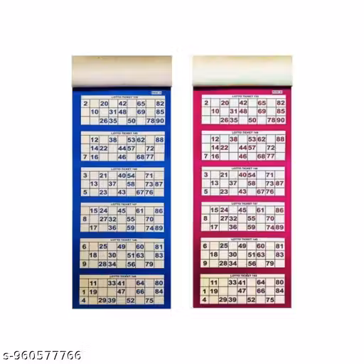 PG Tambola Housie Tickets Pack | 1200 Multicolor Tickets for Parties