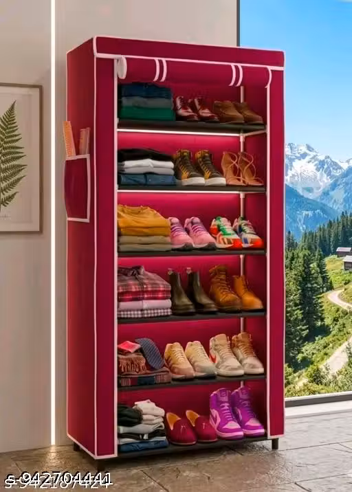 Premium Foldable Shoe Rack Organizer | Multi Layer Shoe Storage Cabinet for Home & Bedroom
