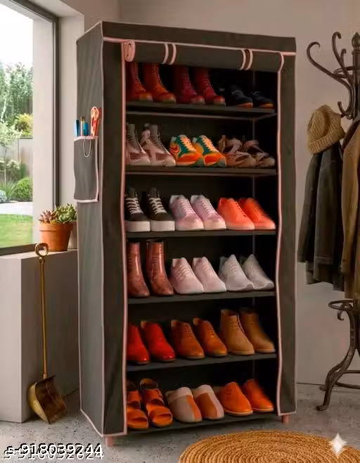 Premium Foldable Wardrobe Storage Cabinet | Portable Clothes Organizer with Shelves for Bedroom