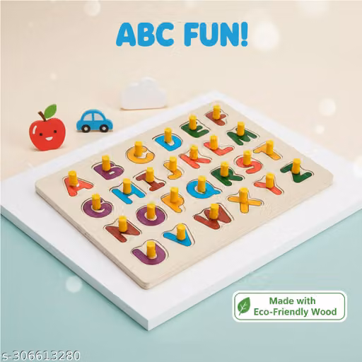 Wooden Alphabet ABC Puzzle Board | Montessori English Learning Toy