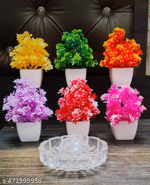 Artificial plant/fake plant/home decor-doraction-decorative plant/indoor artificial plant/ plastic plant for decoration/Real looking fake plant Greenery items low maintenance /gift item budgeted bedroom and living room : artificial bonsai plant low cheap