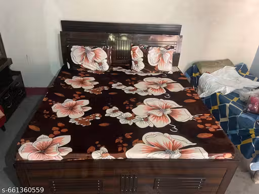New trending Woolen velvet All around elastic Fitted Single Bedsheet with a pillow cover