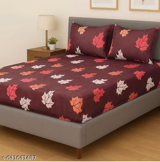New trending Winter woolen velvet All around elastic Fitted Double Bedsheet with two pillow cover and Single with one pillow cover in Zipper pocket pillow