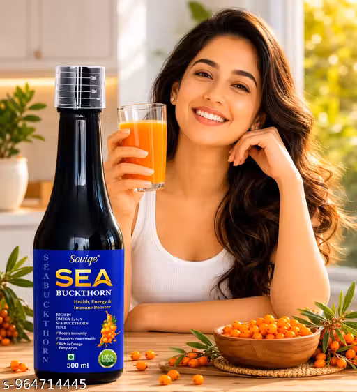 Soviqe Sea Buckthorn Juice 500ml | Antioxidant Wellness Drink