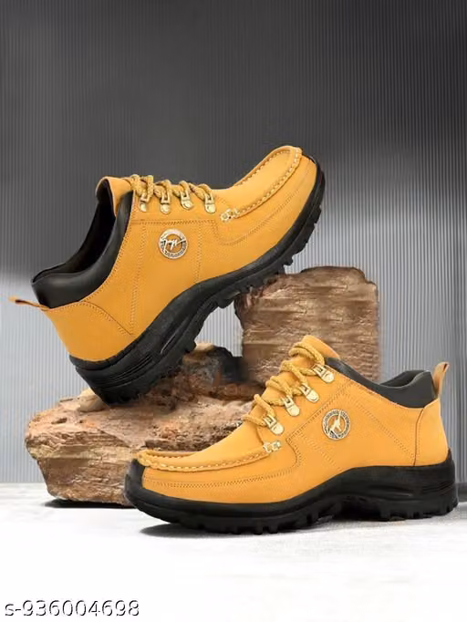 ShoesInn Men's Beige Ankle Boots | Stylish Lightweight Casual Boots for Men