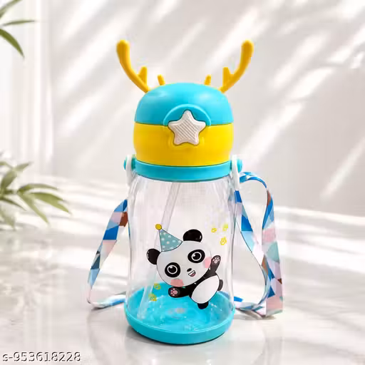 Multicolor BPA FREE Deer Baby Sipper Bottle (Sipper Mugs for Kids/Children/Babies/Infants) Water Bottle with Handls