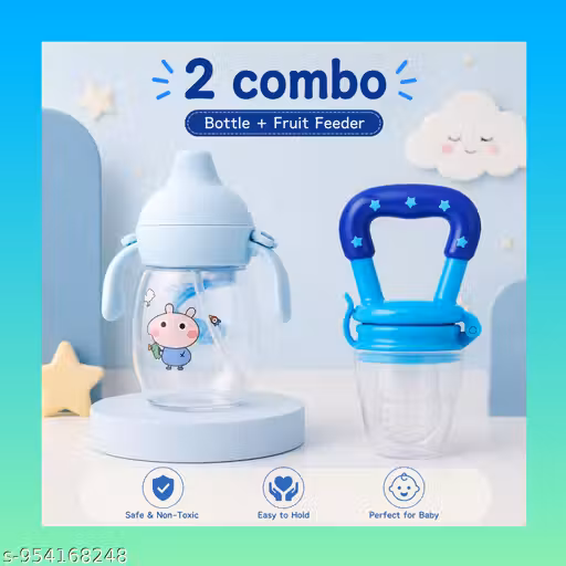 2 Combo Set BPA FREE Baby SIPPER and Fruit Feeder