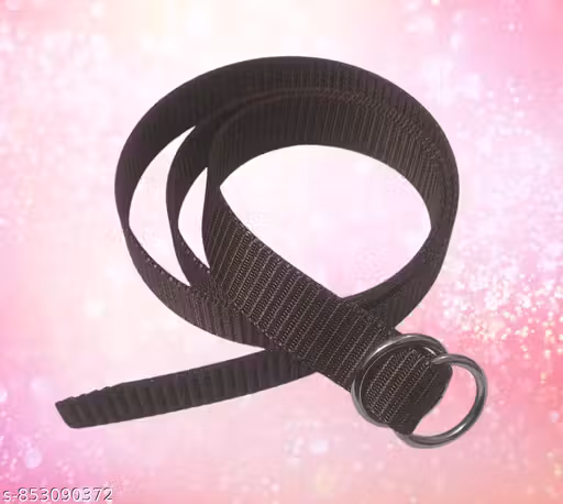SPR FASHION HUB Women’s Brown Nylon Double Ring Buckle Belt (Size 26 to 32)