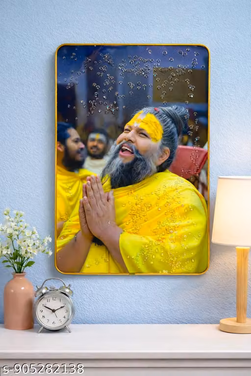 Premanand Ji Maharaj Painting | Spiritual Wall Art for Home Decor