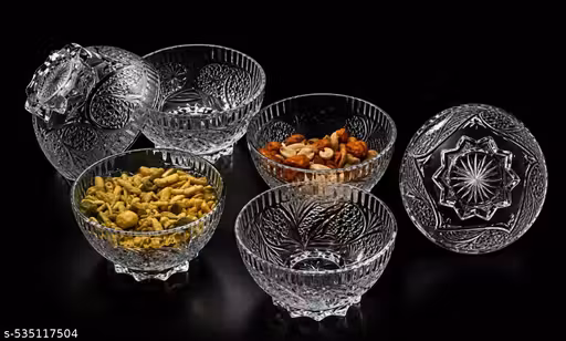 M.S ROYAL Bowls Set Dry-Fruits, Sweets, Candy Pack of 6, 120ml,bowl