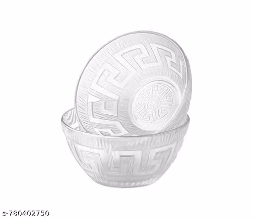 Glass Sweet Bowl, Dessert, Cereals, Vegetable, Fruits Serving Bowl, 120 ML Food Bowl for Modular Kitchen, Restaurants, Dining & Gifts - Set of 6, 3.5 Inch