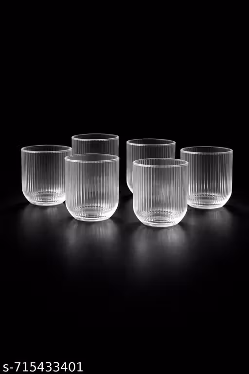 Glasses Set of 6 pcs- Bar Drinking Glass Set- Bourbon, Whisky, Scotch, Cocktails, Cognac, Liquor Vodka,- Old Fashioned Cocktail Tumblers