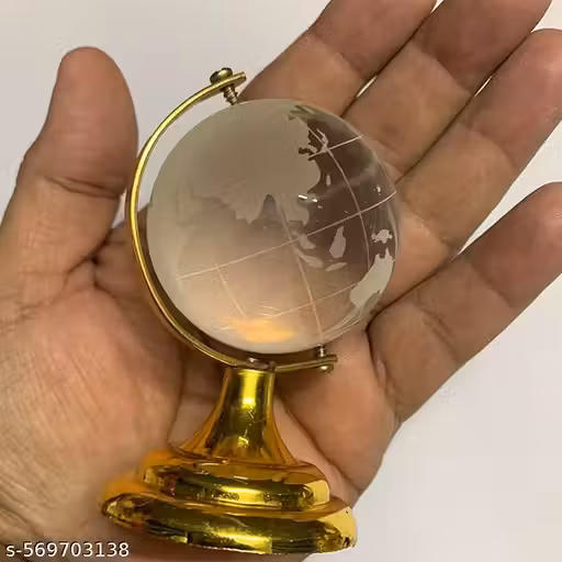 MA Vastu/Feng Shui Crystal Globe for Success Good Luck and Prosperity Paper Weights