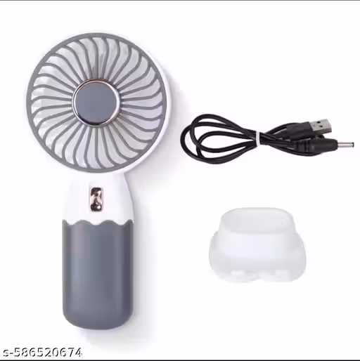 MAA Ambe USB Handheld Fan High Speed Mini Desktop Fan with Phone Holder 0.6W Power Single Speed Mode Perfect for Office and Travel (Green-Yellow) Pack of 1