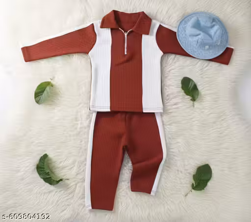 Stylish Kids Boys & Girls Red White Co-Ord Set | Casual & Party Wear Dress