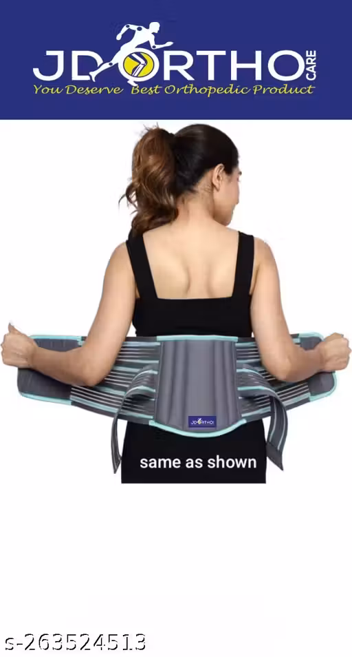 JD Ortho Care Lumbar Sacral LS Belt for Back Pain Relief | Lower Back, Waist & Abdomen Support Belt | Grey Green