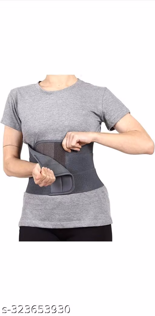 Adjustable Abdominal Belt After Delivery for Tummy Reduction | Belly Trimmer, Abdominal Binder & Waist Compression Belt | Grey