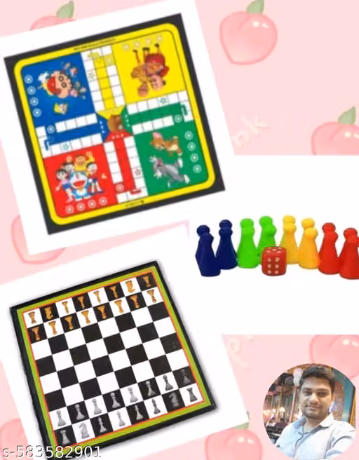 Ludo & Chess Multi Colour Coin Set | Premium Game Pieces Set for Board Games & Indoor Activities