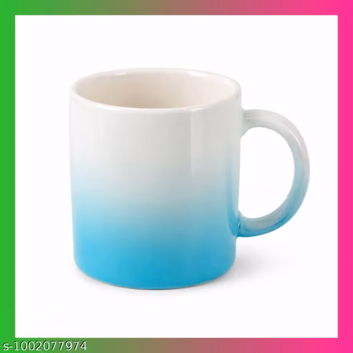 Ocean Gradient Ceramic Coffee & Tea Mug – Blue Ombre (350 ml)