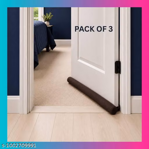 Door Draft Guard Twin Door Bottom Seal Stopper | Pack of 3