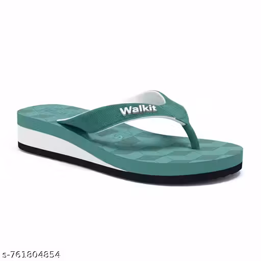 Walkit Premium Geometric Print Flip Flops for Women – Comfortable & Stylish V-Strap Slippers
