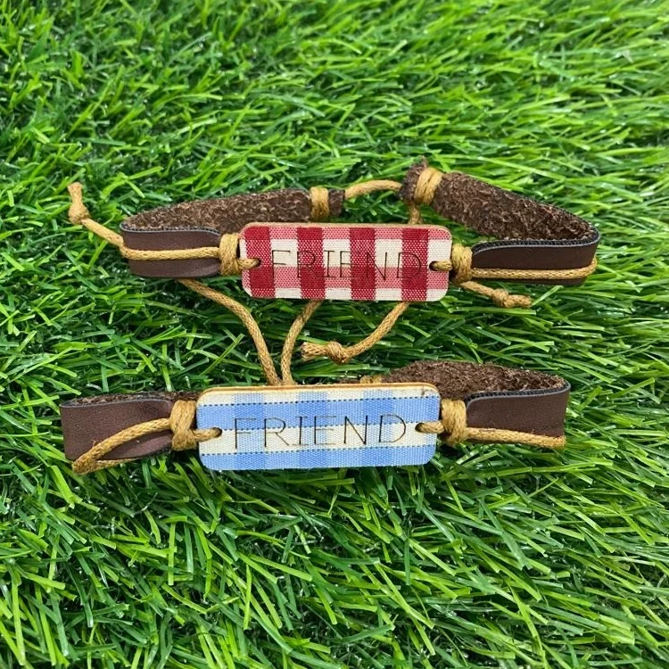 Handmade Friendship Band Leather Strap Beautiful Unisex Best Gifting, Express your Friendship - FRD02