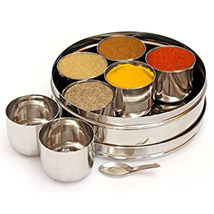 Stainless Steel Masala Dabba / Spice Box