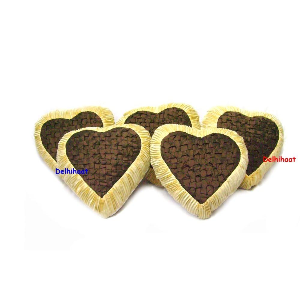 Heart Shape Sofa Cushions with beautiful Cover
