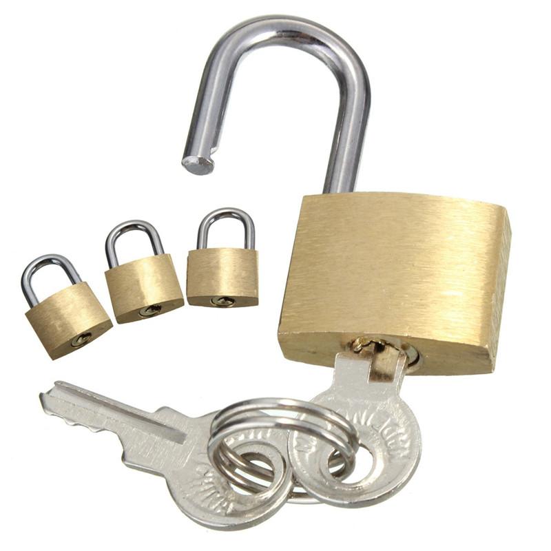Brass Padlock with Keys Set | Heavy Duty Lock for Home, Office, Door, Gate & Safety Security