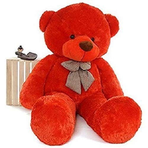 Premium Quality Huggable Teddy Bear 150 cm (5 Feet) | Red Plush Stuffed Toy for Kids & Gifting