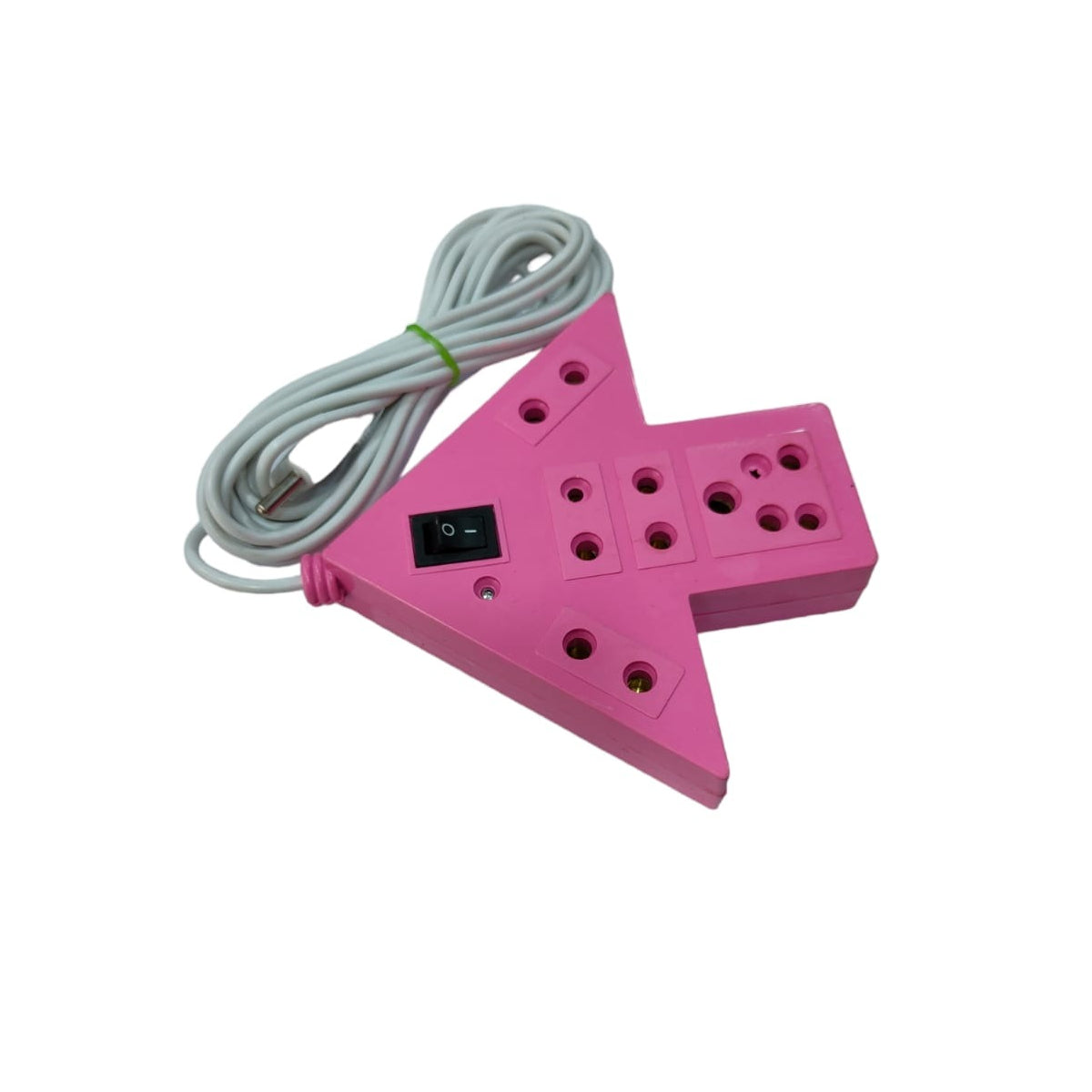 Arrow Shape 5 Socket Extension Boards Switch Light Indicator / Safety on/Off Switch
