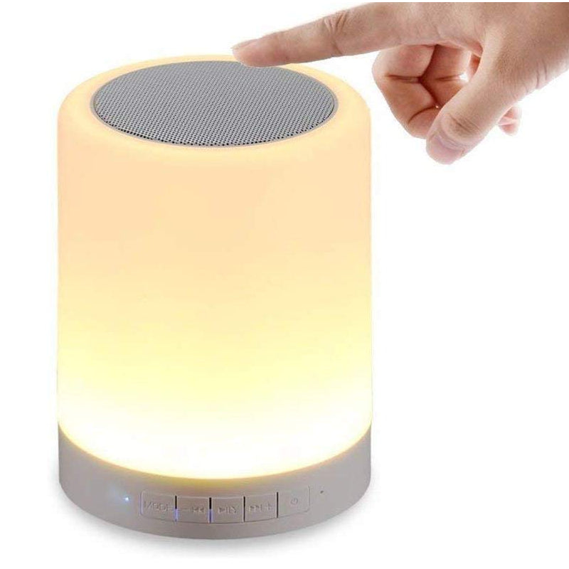 LED Touch Lamp Wireless HiFi Light, USB Rechargeable Portable Bluetooth Speaker with TWS for Festival Camping, Different Lighting Mode