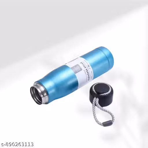 Premium Stainless Steel Vacuum Insulated Water Bottle with Leak-Proof Cap & Carry Strap | Hot & Cold Bottle for Office, Travel & Gym (pack of 01)