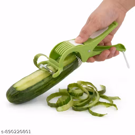 2 in 1 Vegetable & Fruit Multi Cutter & Peeler,Veg Cutter Sharp Stainless Steel 5 Blade Vegetable Cutter with Peeler
